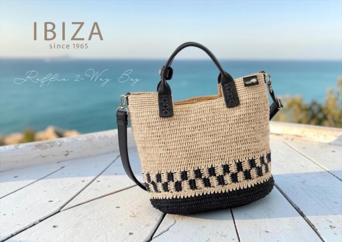 【本店企画／夏のイビサ】IBIZA(イビサ)
ラフィア　2WAYバッグ (M)
35467