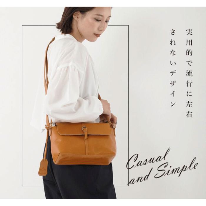 美品　本革　Angelus.A   牛革　ショルダーバッグ　キャメル　CA