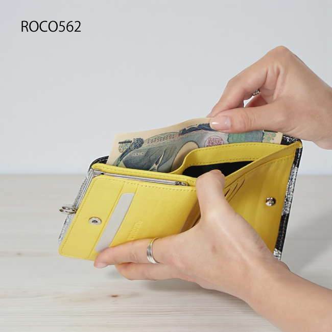 VIA DOAN(ヴィアドアン)がま口二つ折りミニ財布ROCO ロコ　562画像6