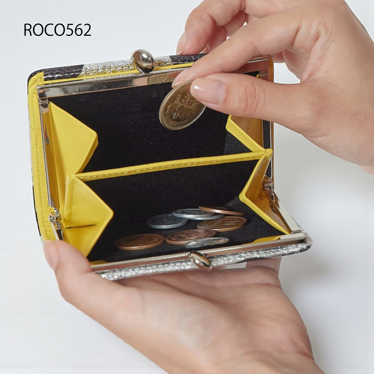 VIA DOAN(ヴィアドアン)がま口二つ折りミニ財布ROCO ロコ　562画像7