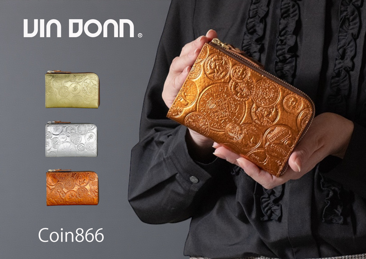 VIA DOAN(ヴィアドアン) マチ有L字ファスナーミドル財布Coin コイン 866画像1