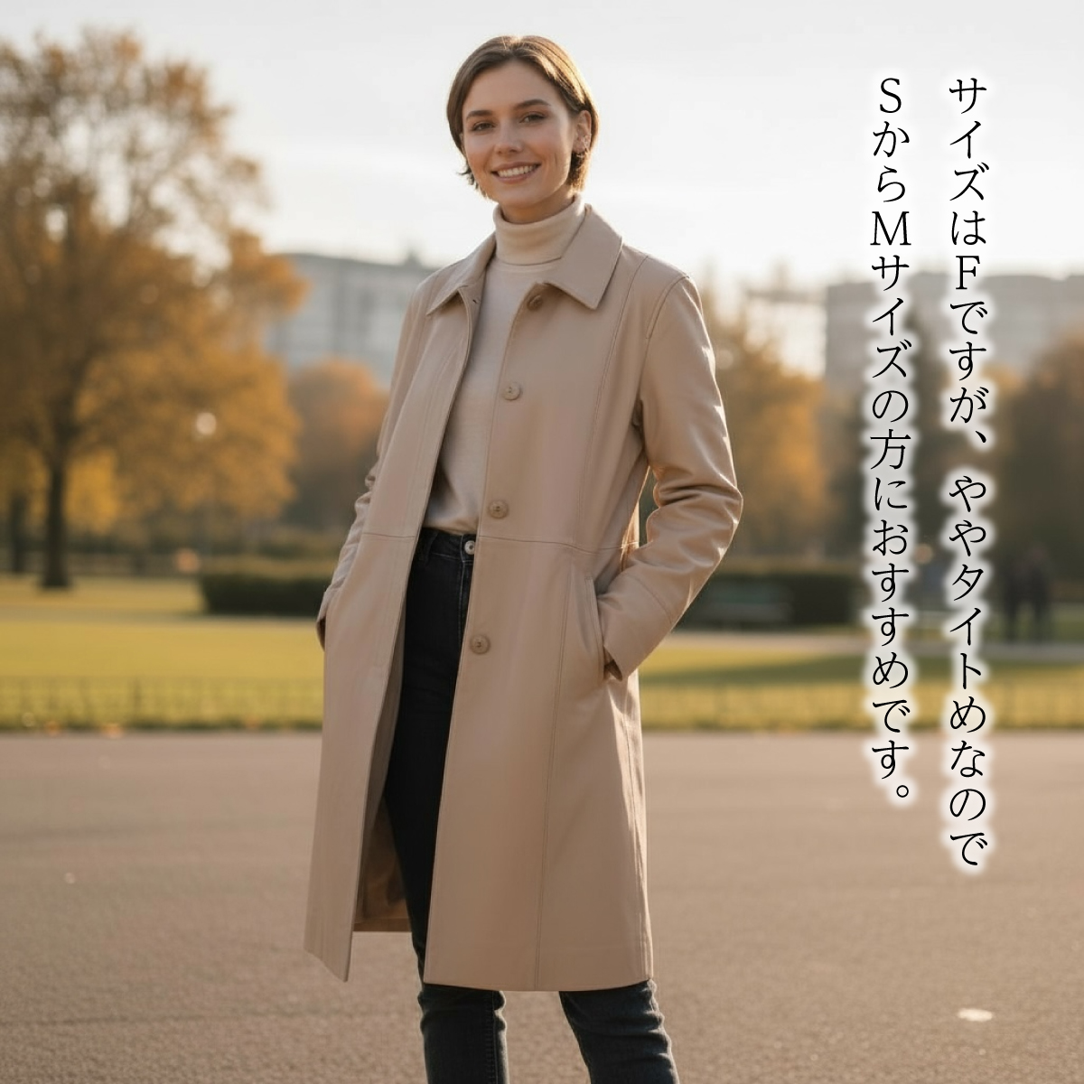 【本店企画／イビサ&逸品会12月6日より販売開始】RiikoMode(リイコモード) シープレザーコートA-207N 1点もの画像10