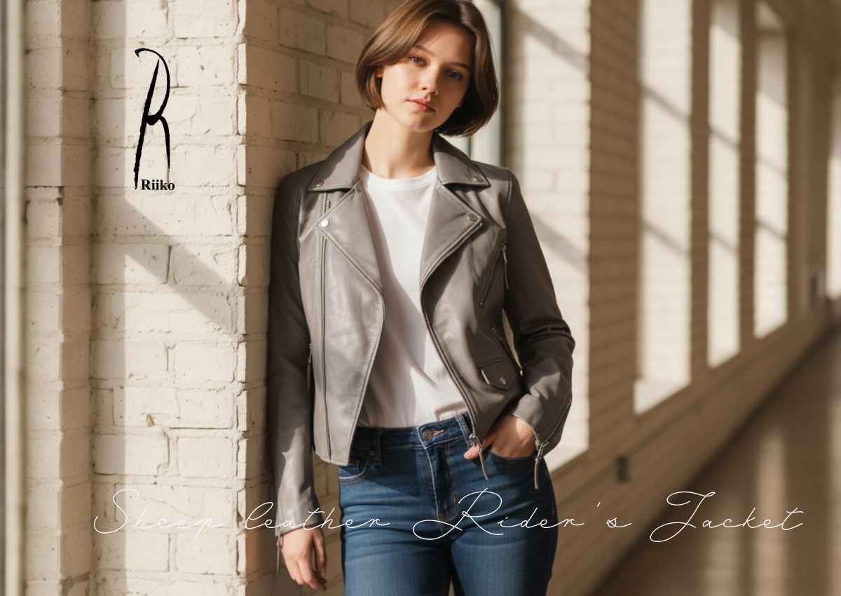 【本店企画/イビサ&逸品会12月6日より販売開始】RiikoMode(リイコモード) シープレザーライダースジャケットA-209N 1点もの画像1