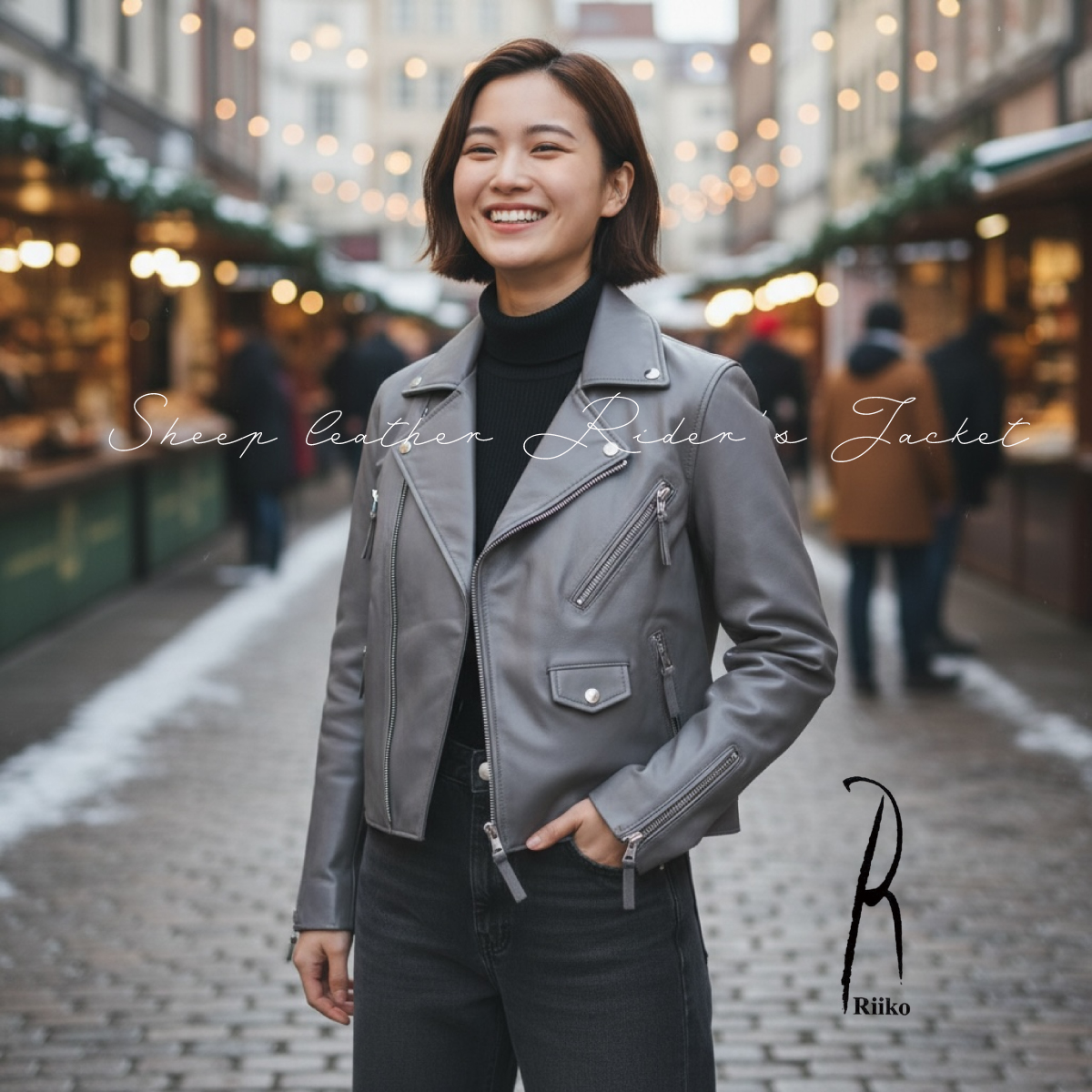 【本店企画/イビサ&逸品会12月6日より販売開始】RiikoMode(リイコモード) シープレザーライダースジャケットA-209N 1点もの画像6