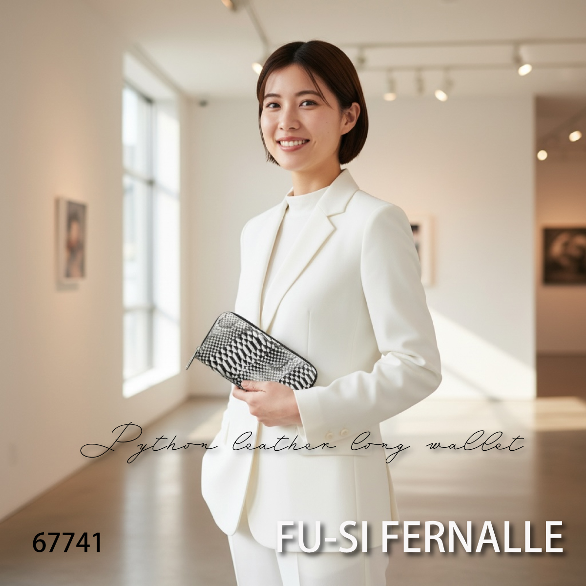 【本店企画/イビサ&逸品会12月6日より販売開始】FU-SI FERNALLE(フーシフェルナーレ)逆染めパイソン長財布 67741画像10