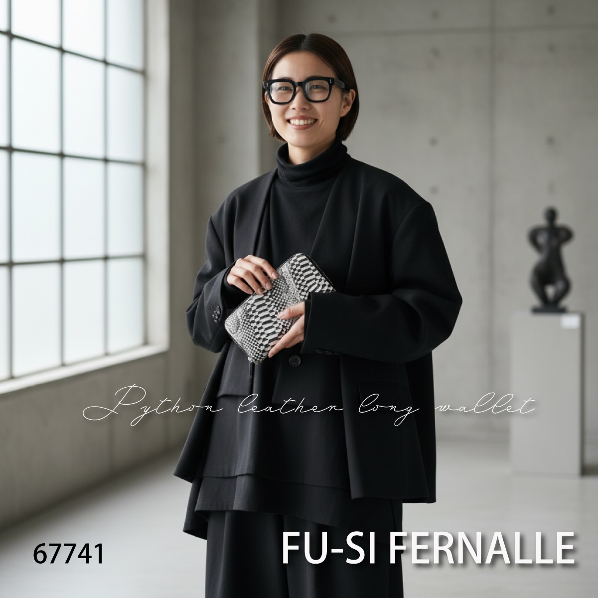 【本店企画/イビサ&逸品会12月6日より販売開始】FU-SI FERNALLE(フーシフェルナーレ)逆染めパイソン長財布 67741画像12