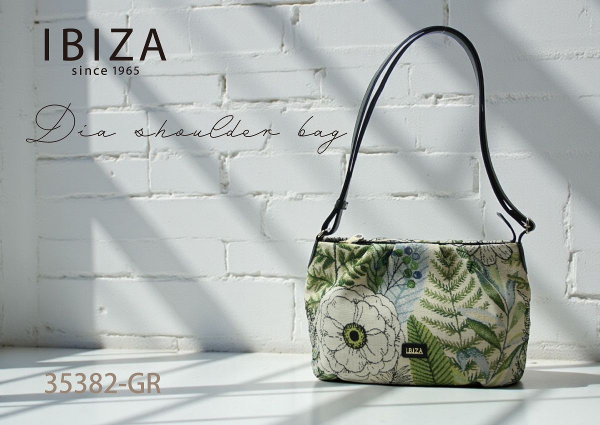 【本店企画/イビサ&逸品会12月6日より販売開始】IBIZA(イビサ) ディーアショルダーバッグ35382-GR画像1