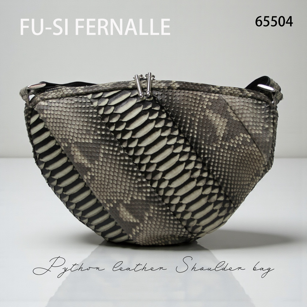 【本店企画/イビサ&逸品会12月6日より販売開始】FU-SI FERNALLE(フーシフェルナーレ)逆染めパイソンショルダーバッグ 65504画像4