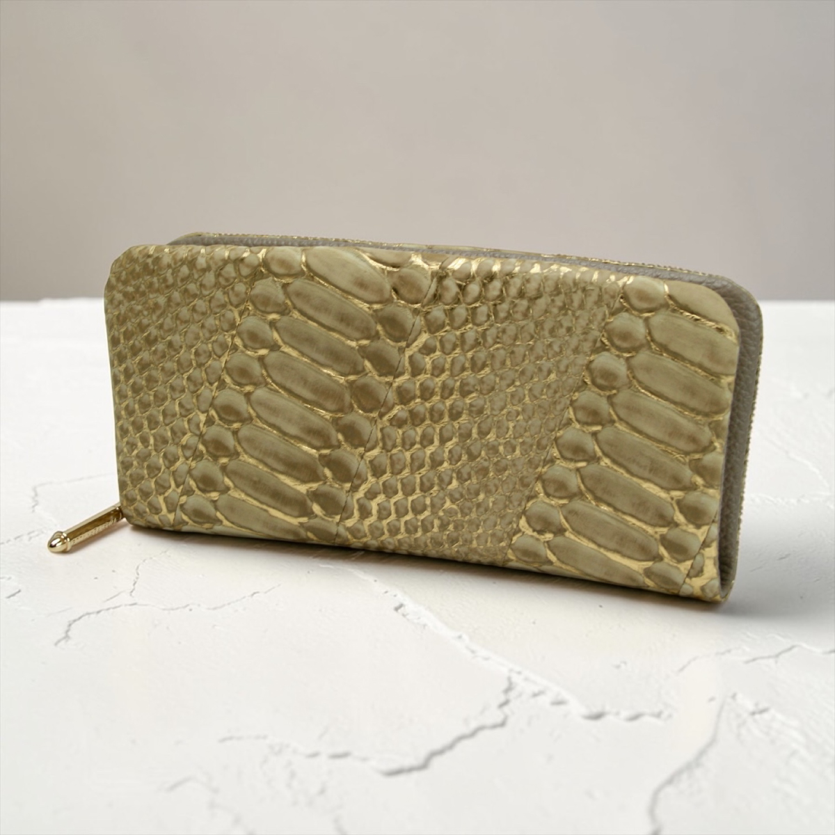 【カトレア本店Selection】FU-SI FERNALLE(フーシフェルナーレ)シルキーパイソン メタル化工長財布 67744画像10