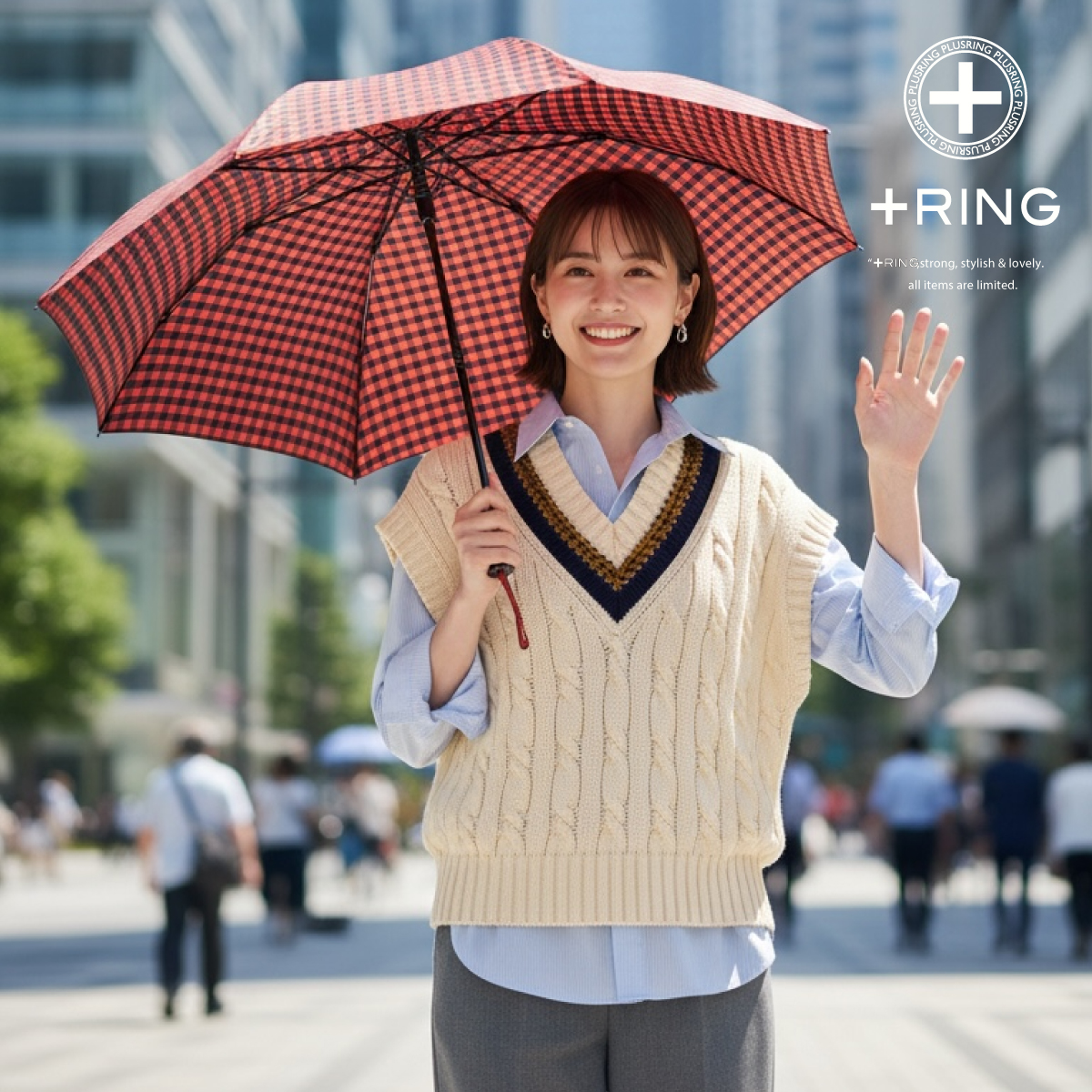 +Ring(プラスリング) 晴雨兼用傘 894 【数量限定】画像10