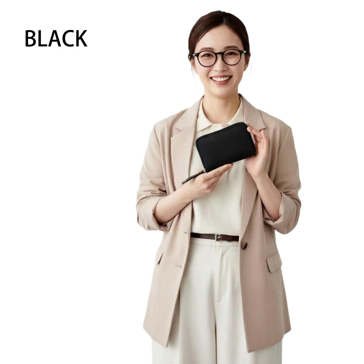 cattleya sacs(カトレアサックス) ラウンドファスナーハーフ財布BP2522画像12