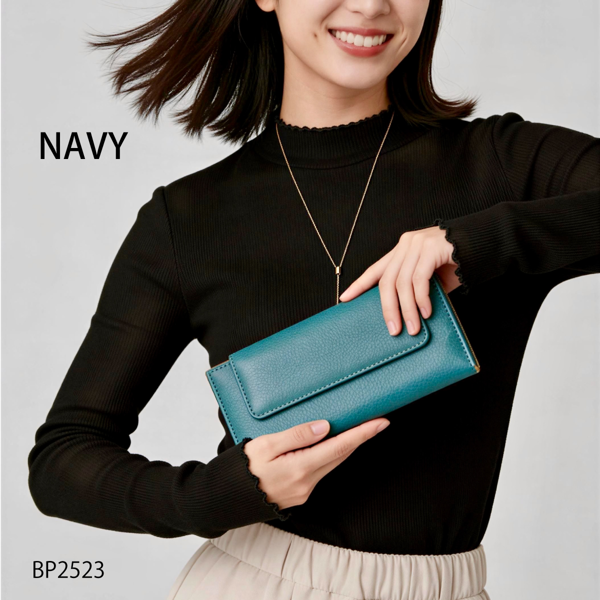 cattleya sacs(カトレアサックス) スリムカブセ長財布 BP2523画像12