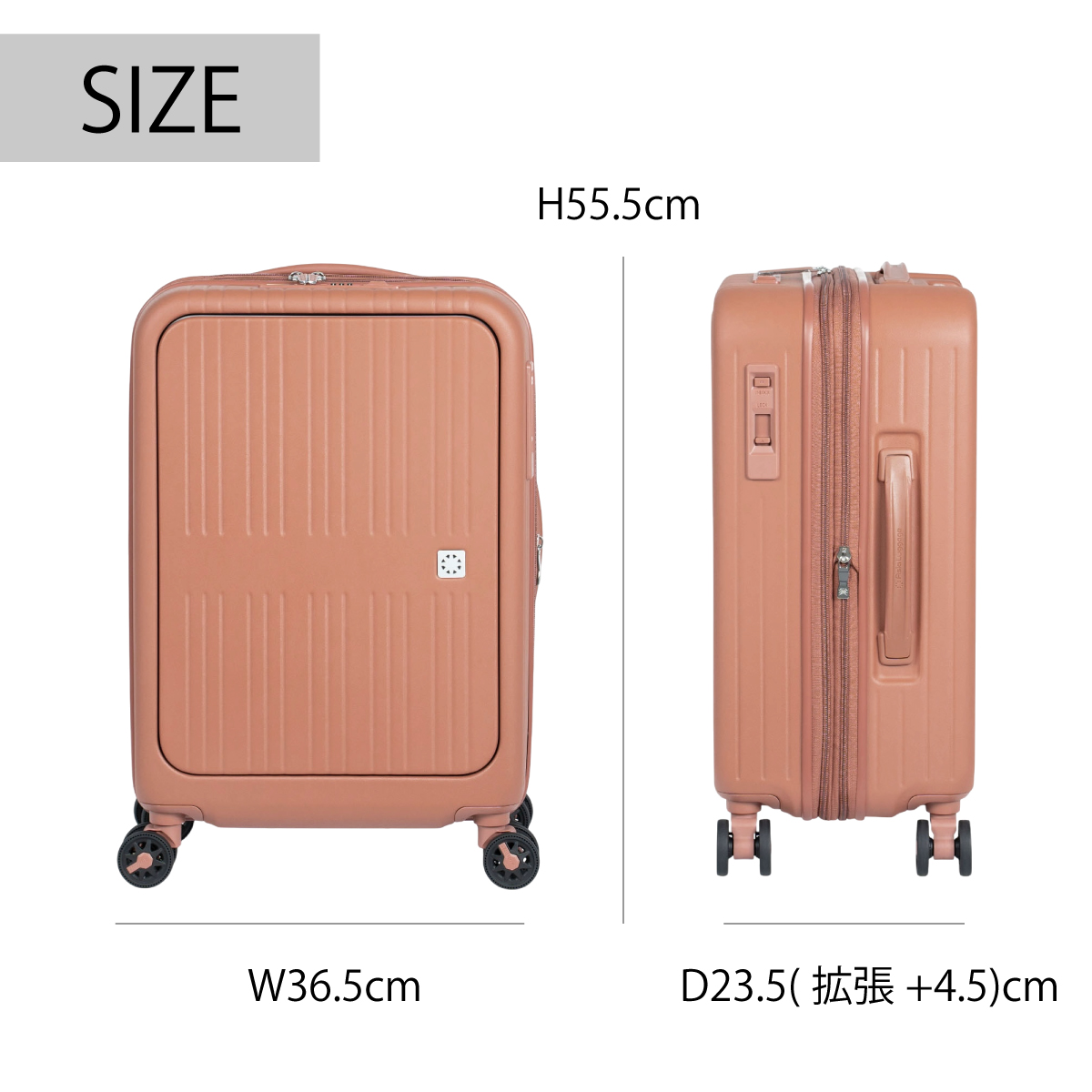 Asia Luggage 拡張キャリーケース ピタフラット PIF-8811-18W画像4