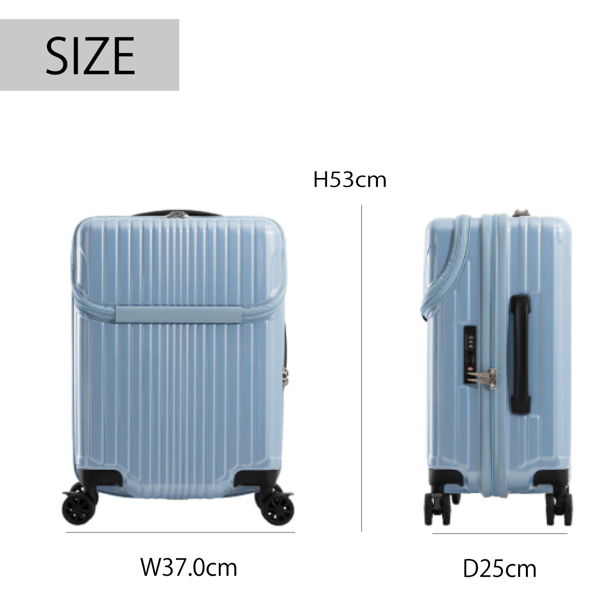 Asia Luggage トップオープンキャリーケース フィルパケ ALI-6060TP-18画像8