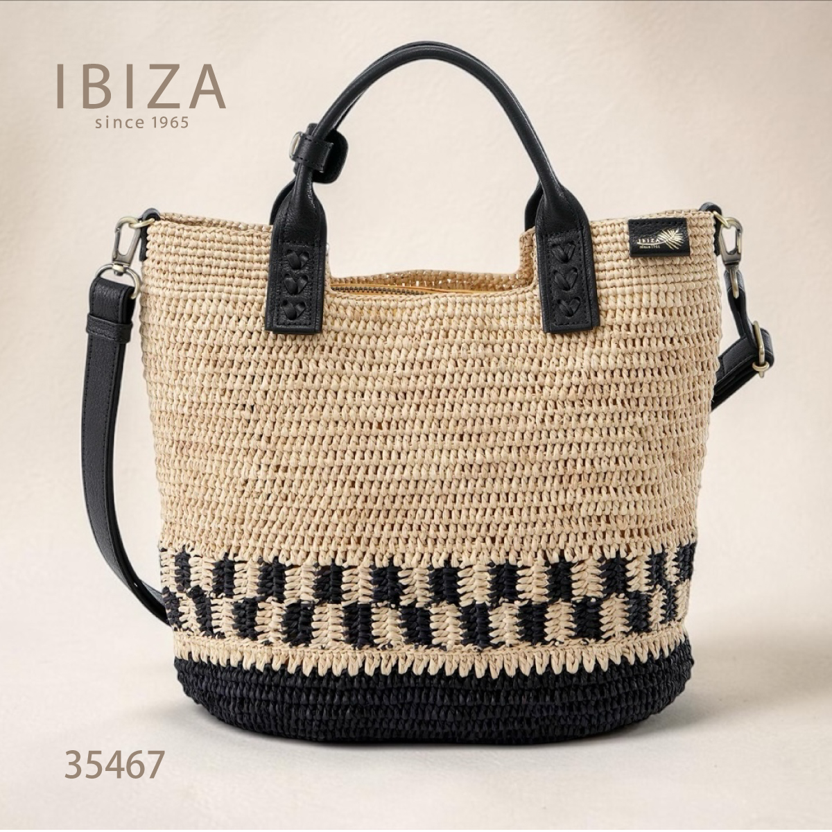【本店企画／夏のイビサ】IBIZA(イビサ)ラフィア　2WAYバッグ (M)35467画像4