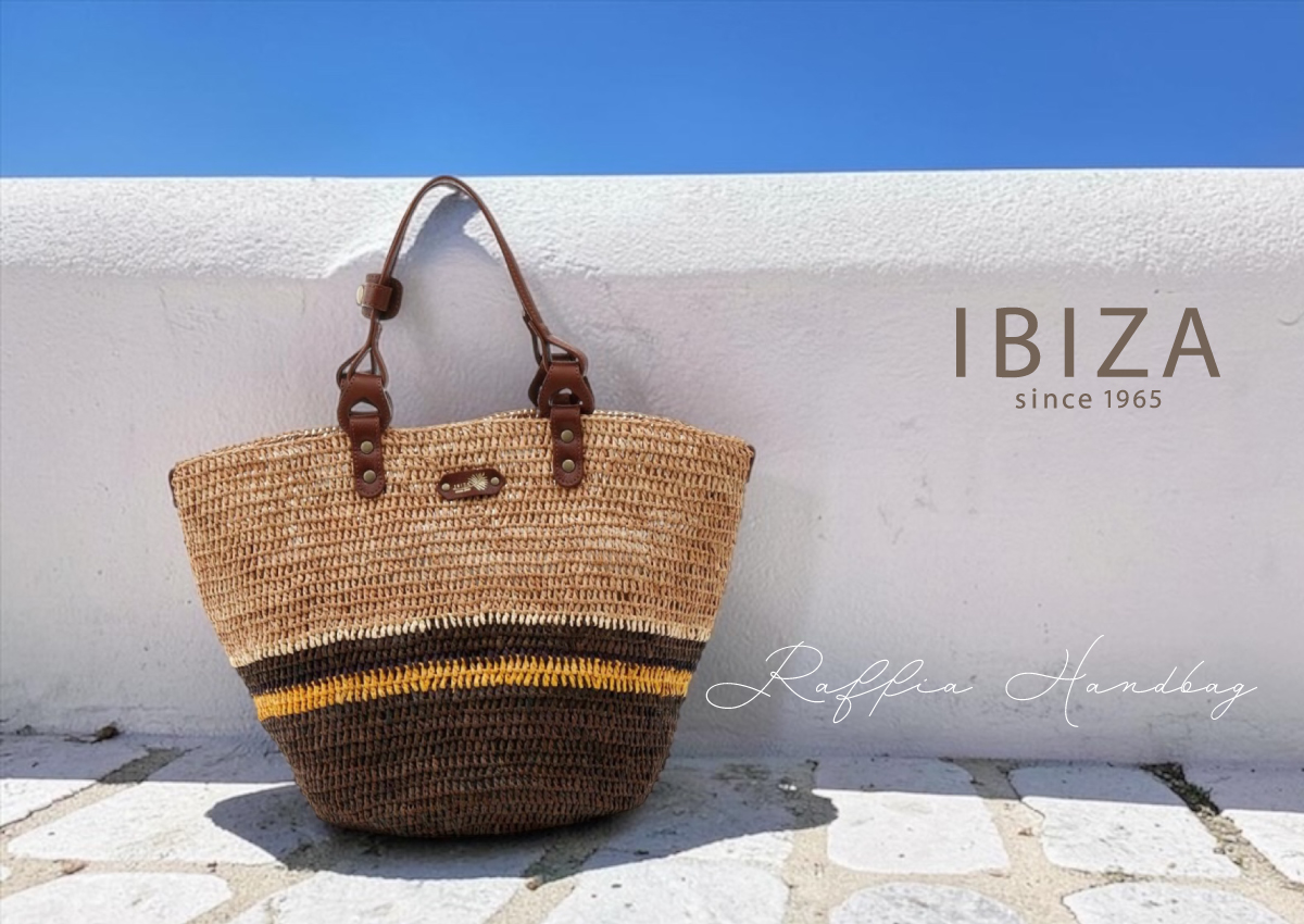 【本店企画／夏のイビサ】IBIZA(イビサ)ラフィア　ハンドバッグ　35422画像1