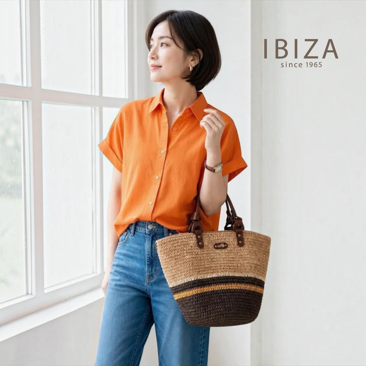 【本店企画／夏のイビサ】IBIZA(イビサ)ラフィア　ハンドバッグ　35422画像10