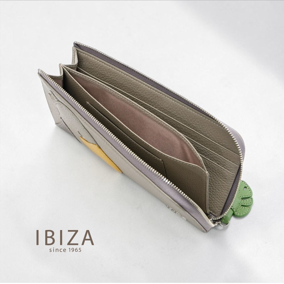 【本店企画/夏のイビサ】IBIZA(イビサ)アニマーダ 牛革 L字ファスナー長財布(ハシビロコウ)22844画像8