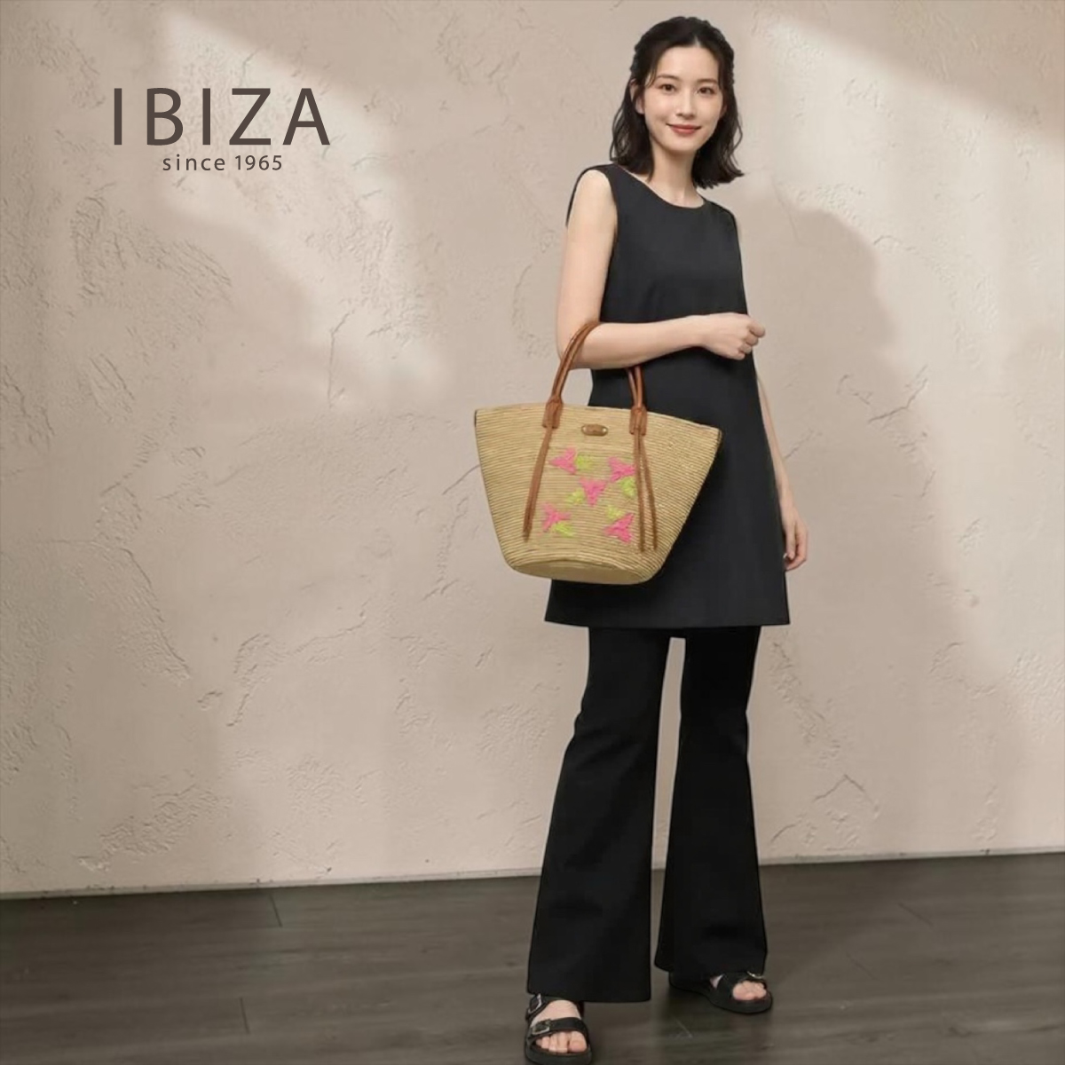 【本店企画/夏のイビサ】IBIZA(イビサ)ラフィア ハンドバッグ 35341画像6
