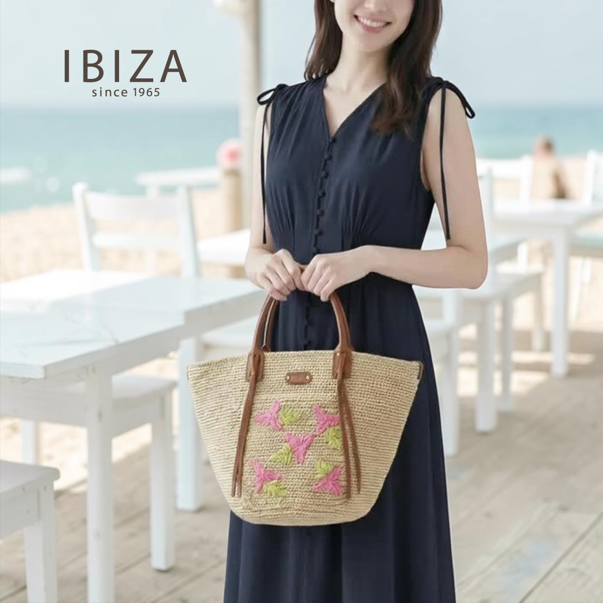 【本店企画/夏のイビサ】IBIZA(イビサ)ラフィア ハンドバッグ 35341画像9
