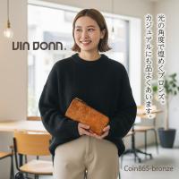 VIA DOAN(ヴィアドアン) マチ有L字ファスナー長財布Coin コイン 865画像9