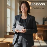 VIA DOAN(ヴィアドアン) BOX小銭入れ付き ラウンドファスナーミドル財布Coin コイン 867画像10