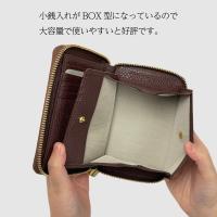 VIA DOAN(ヴィアドアン) BOX小銭入れ付き ラウンドファスナーミドル財布Coin コイン 867画像6