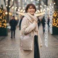 【本店企画／イビサ&逸品会12月6日より販売開始】RiikoModeリイコモード) クロコダイル2WAYショルダーバッグB-272W画像12