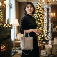 【本店企画／イビサ&逸品会12月6日より販売開始】RiikoModeリイコモード) クロコダイル2WAYショルダーバッグB-272W画像8