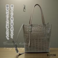 【本店企画／イビサ&逸品会12月6日より販売開始】RiikoModeリイコモード) クロコダイル2WAYショルダーバッグB-272W画像9