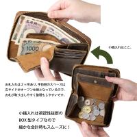 cattleya sacs(カトレアサックス)折財布 ミドル ラウンドファスナーBP2145画像8