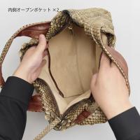 【カトレア本店Selection】VIA DOAN(ヴィアドアン) Antique python アンティークパイソン A4トートバッグ4714画像8