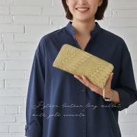 【カトレア本店Selection】FU-SI FERNALLE(フーシフェルナーレ)シルキーパイソン メタル加工長財布　67744画像11