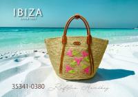 【本店企画/夏のイビサ】IBIZA(イビサ)ラフィア ハンドバッグ 35341画像1